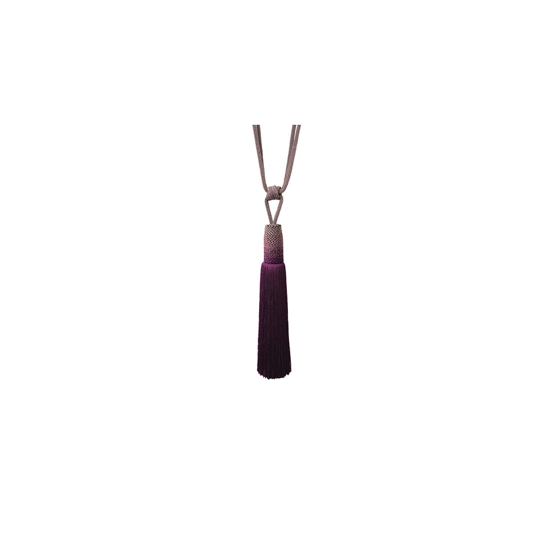 Jones Ombre Tassel Tieback - Plum