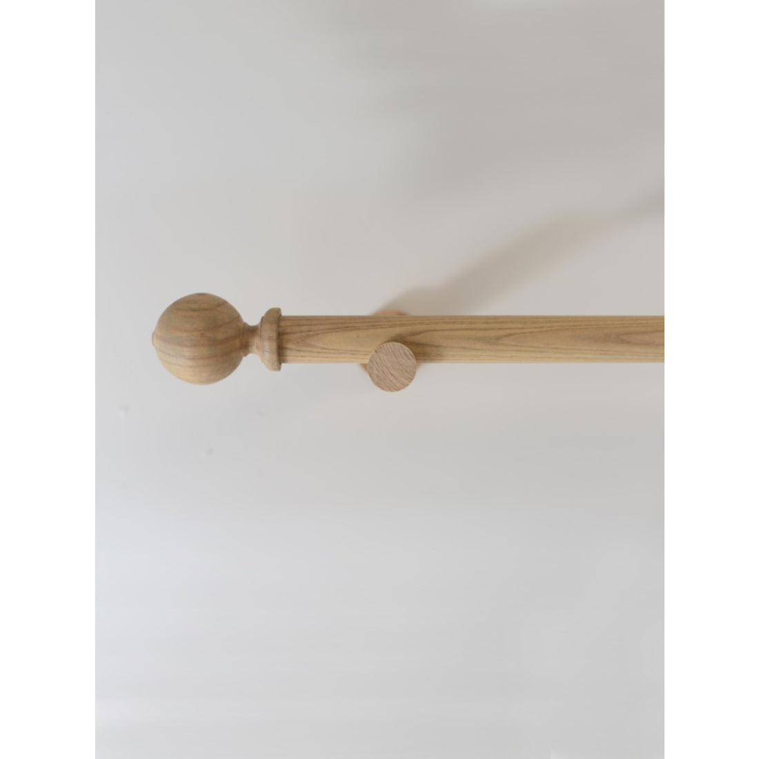 Laura Ashley Mitchell 28mm Wooden Eyelet Curtain Pole - Washed Oak