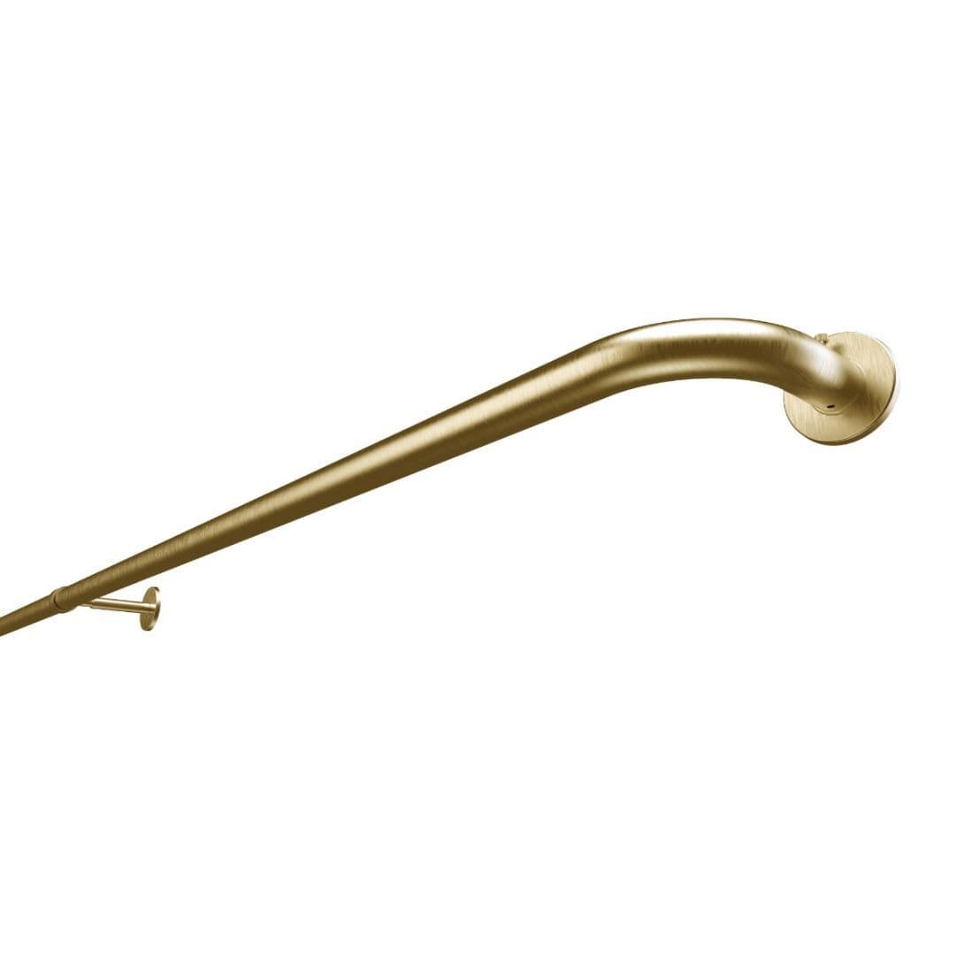 Integra French Curtain Pole - Antique Brass