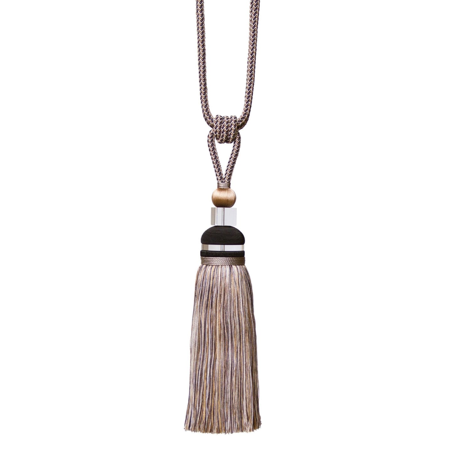 JLS Quartet Tassel Tiebacks (Pair) - Ash