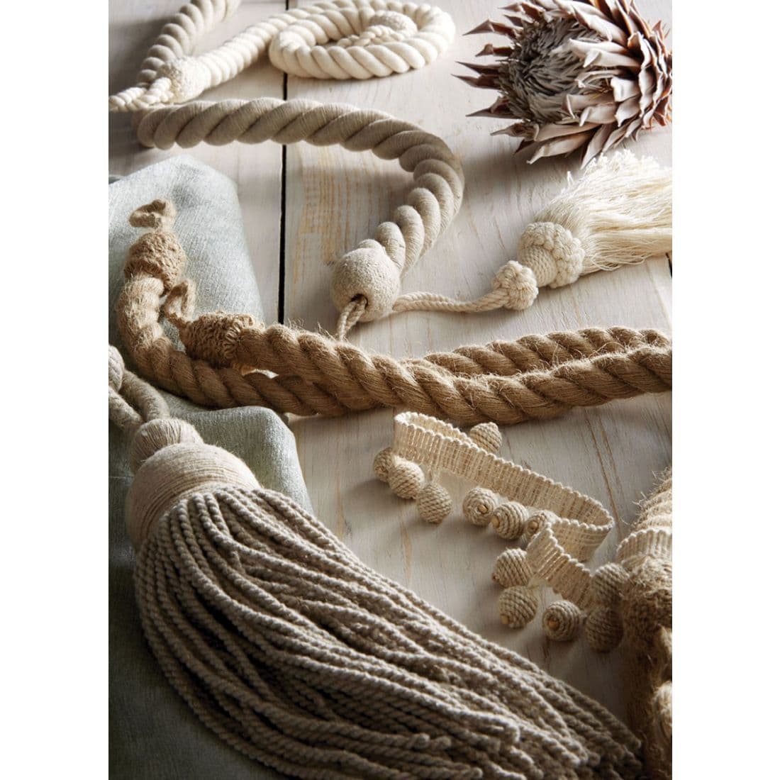 Jones Coastal Natural Rope Tieback - Cotton