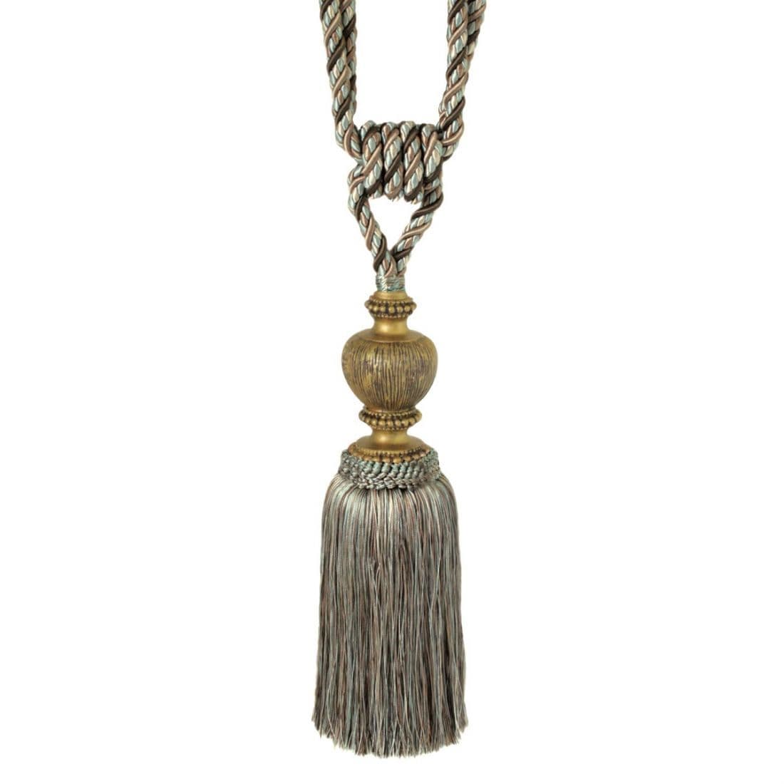 Jones Florentine Medium Tassel Tieback - Duck Egg