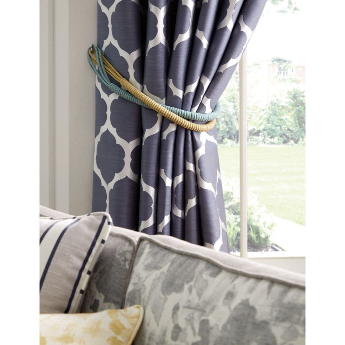 Jones Lustre Rope Tieband - Duck Egg