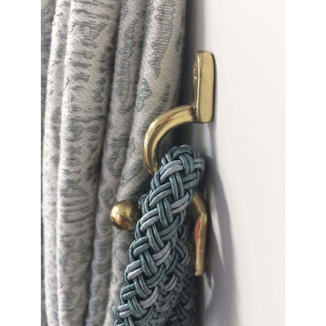 Jones Security Metal Curtain Tieback Hook - Brass