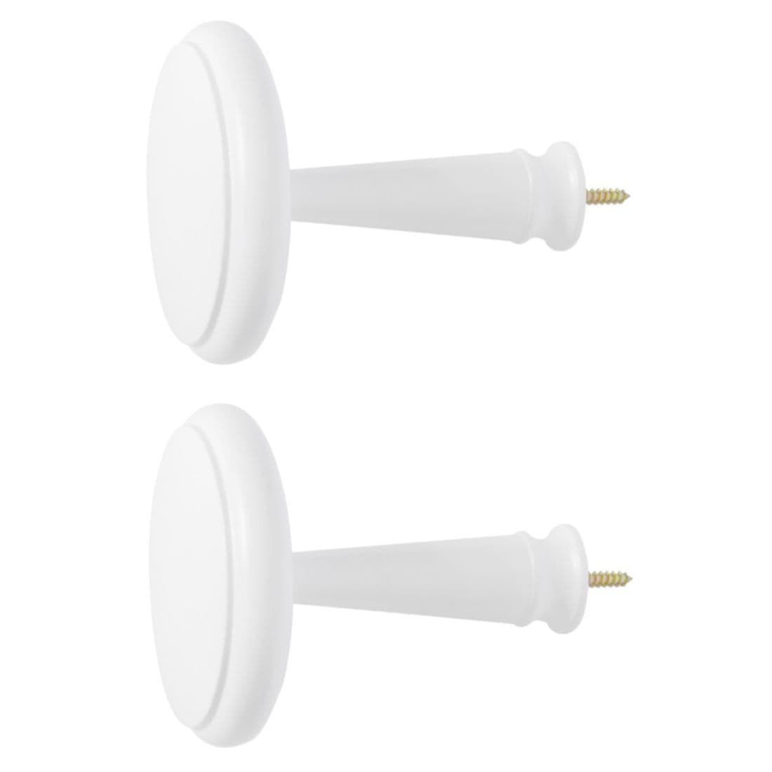 Jones Shore Wooden Curtain Holdbacks (Pair) - White