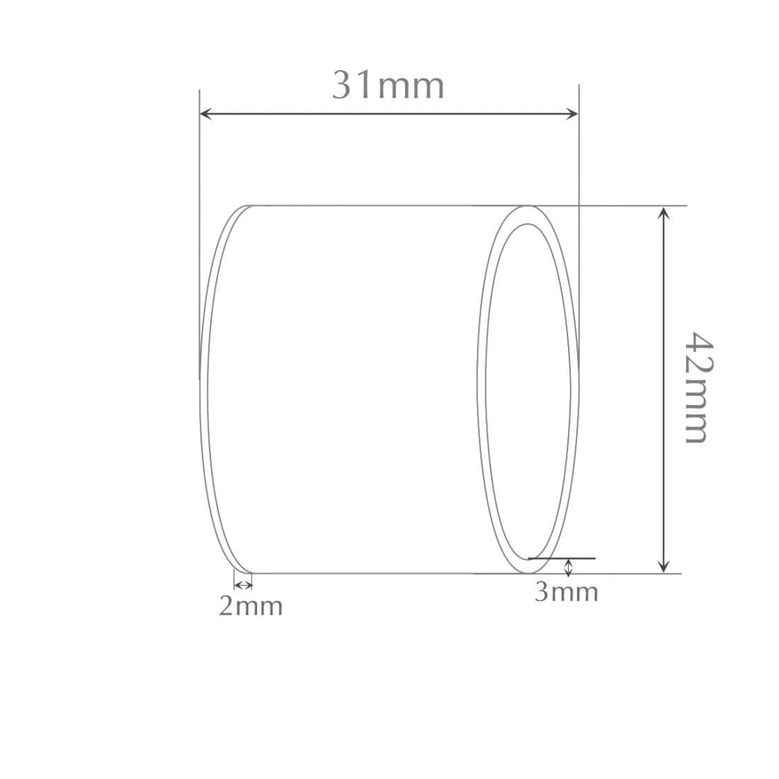Jones Strand 35mm Metal Curtain Pole Recess Bracket - Matt Nickel