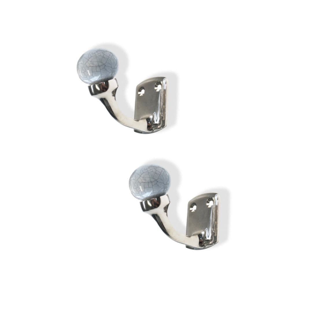 Laura Ashley Bertie Metal Curtain Tieback Hooks (Pair) - Dove