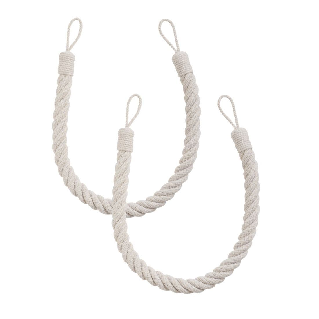 Laura Ashley Felton Rope Tiebacks (Pair) - Dove Grey