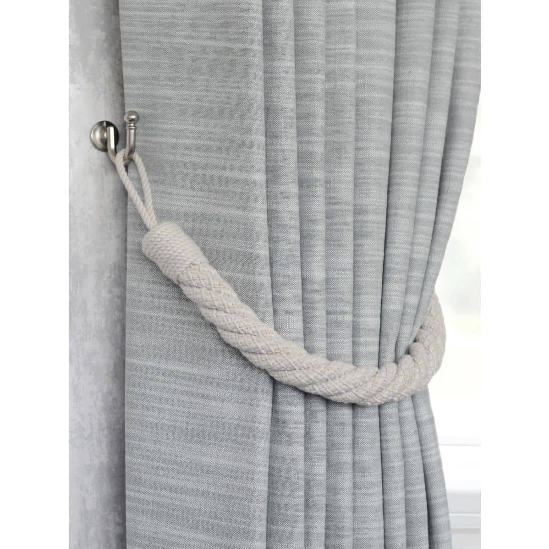 Laura Ashley Felton Rope Tiebacks (Pair) - Dove Grey