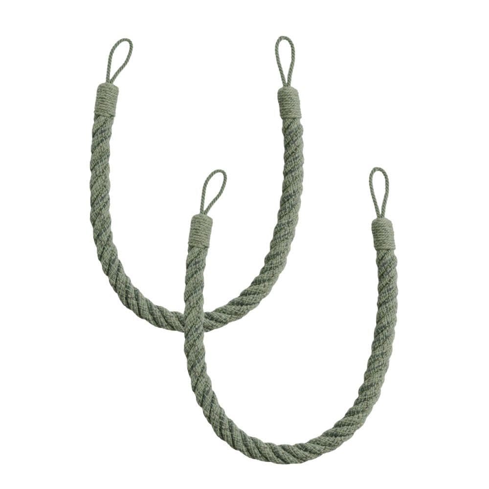 Laura Ashley Felton Rope Tiebacks (Pair) - Eucalyptus