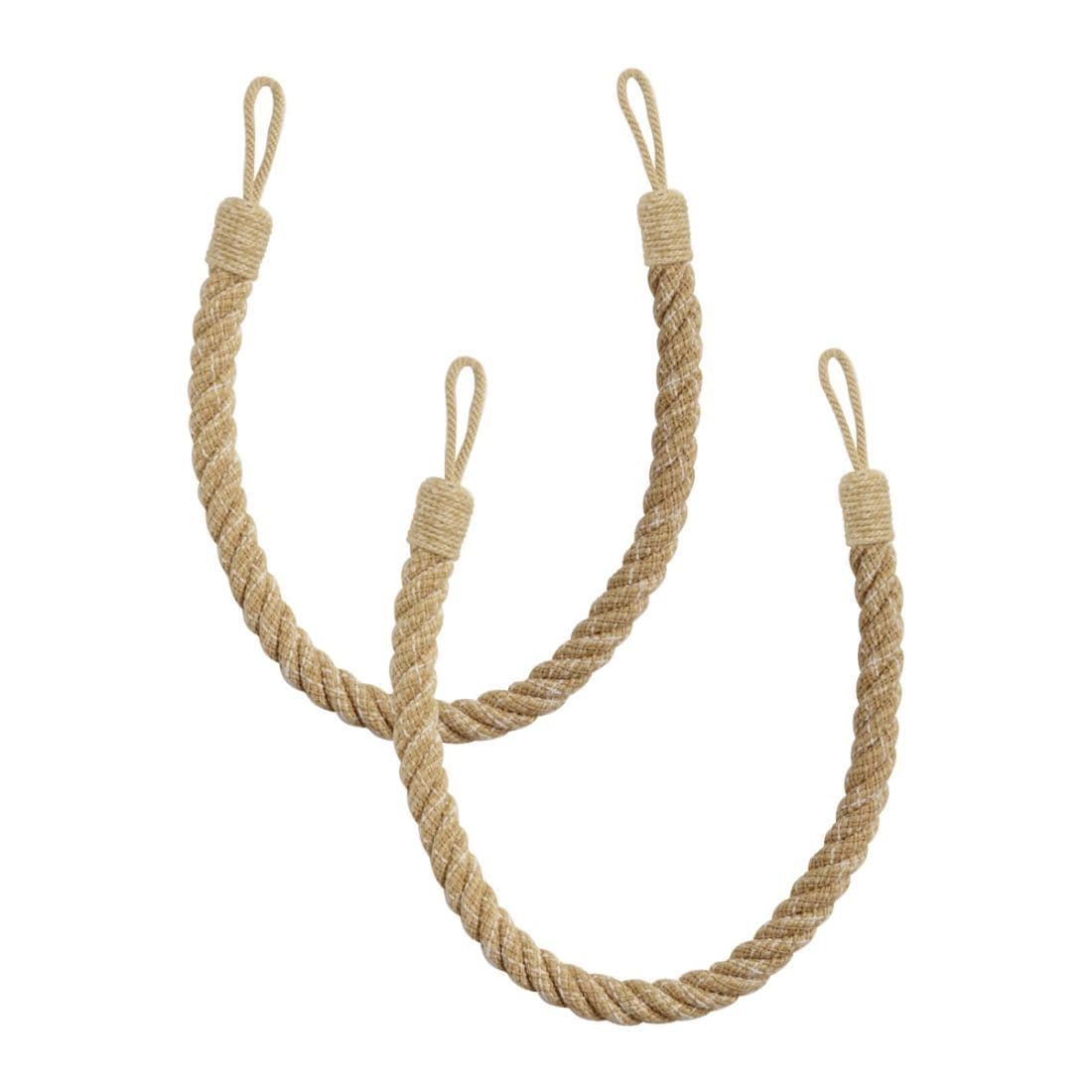 Laura Ashley Felton Rope Tiebacks (Pair) - Gold