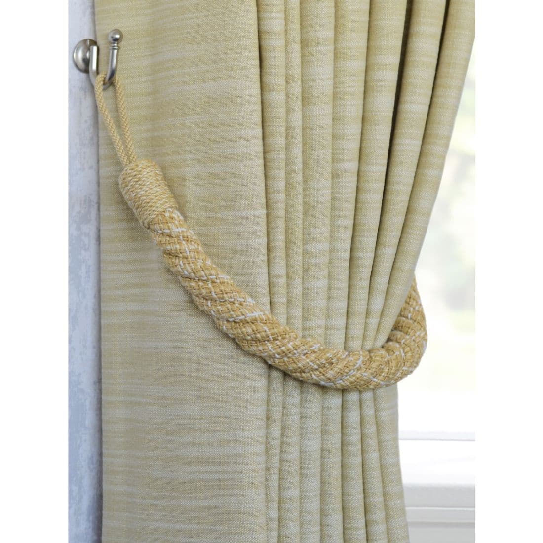 Laura Ashley Felton Rope Tiebacks (Pair) - Gold