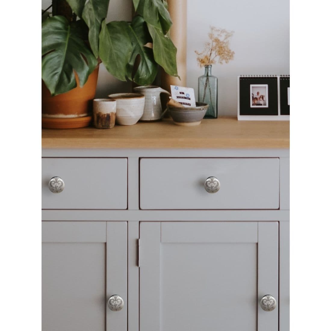 Laura Ashley Josette Drawer Pulls (Pack of 4) - Dove