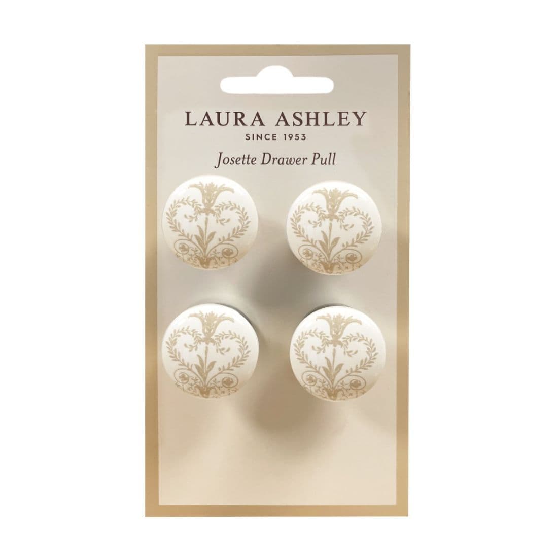 Laura Ashley Josette Drawer Pulls (Pack of 4) - Pearl