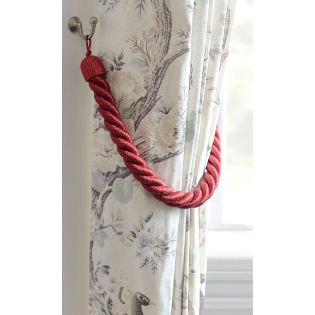 Laura Ashley Rope Tieback - Crimson