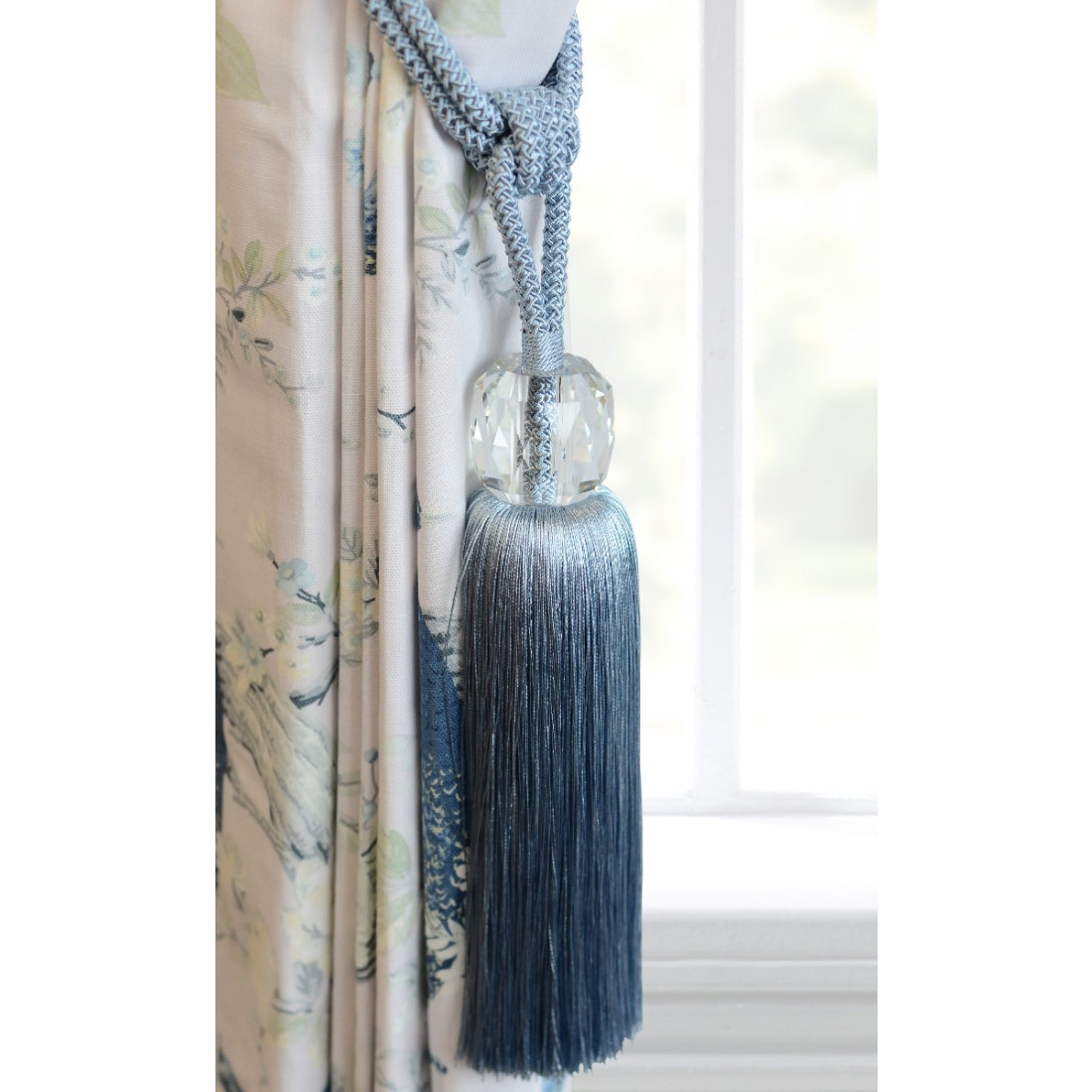 Laura Ashley Loren Glass Tassel Tieback - Sea Spray