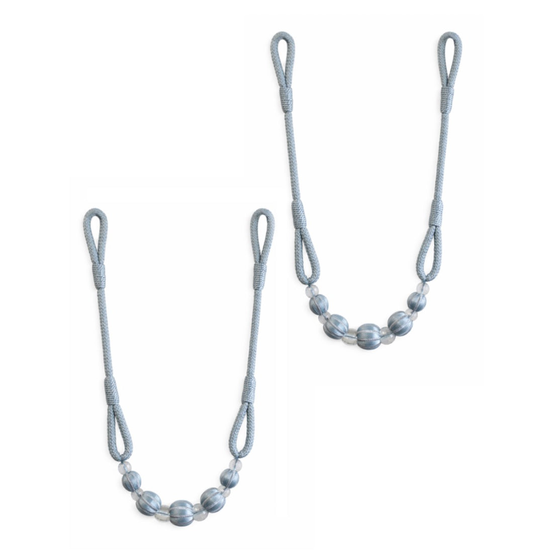 Laura Ashley Marrion Rope Tiebacks (Pair) - Dusky Blue