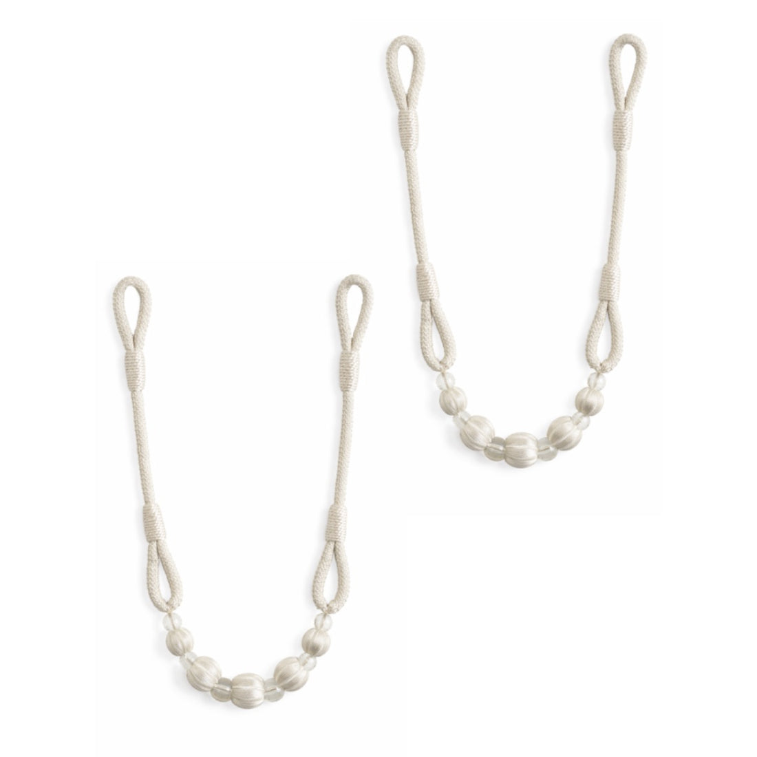 Laura Ashley Marrion Rope Tiebacks (Pair) - Warm Cream