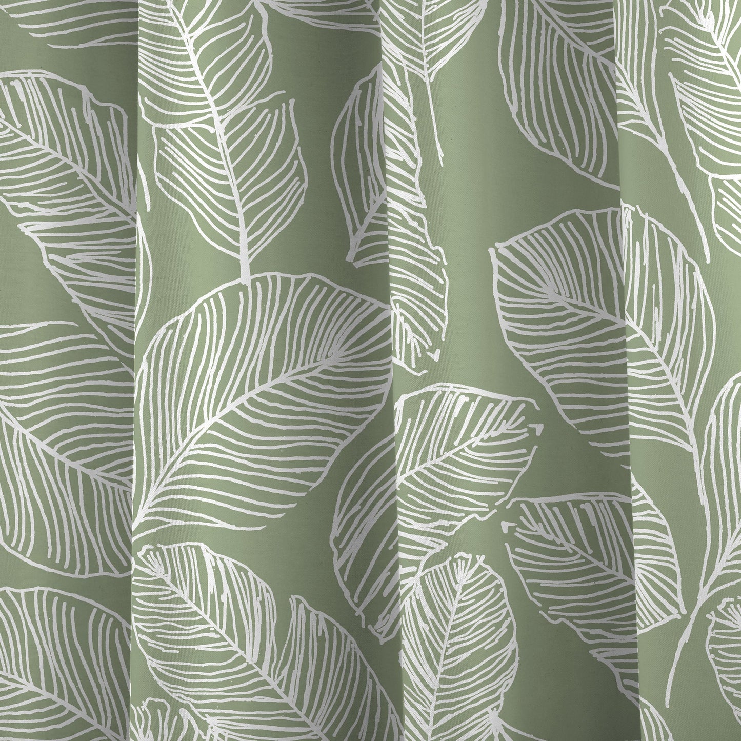 Matteo Pair of Eyelet Curtains by Fusion in Green - Pair of Eyelet Curtains - Fusion