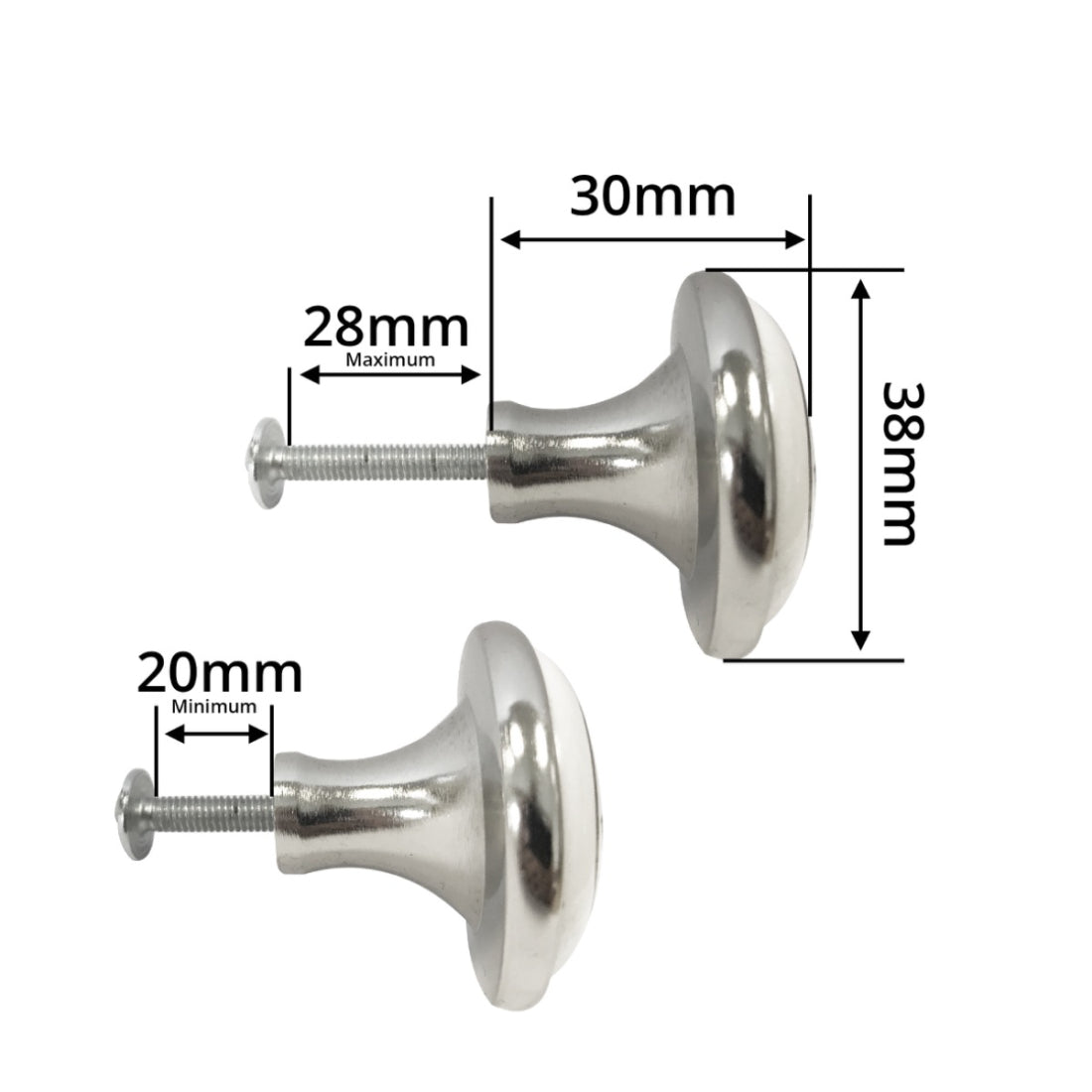 Jones Ceramic Pull Drawer Pulls (Pack of 4) - Nickel