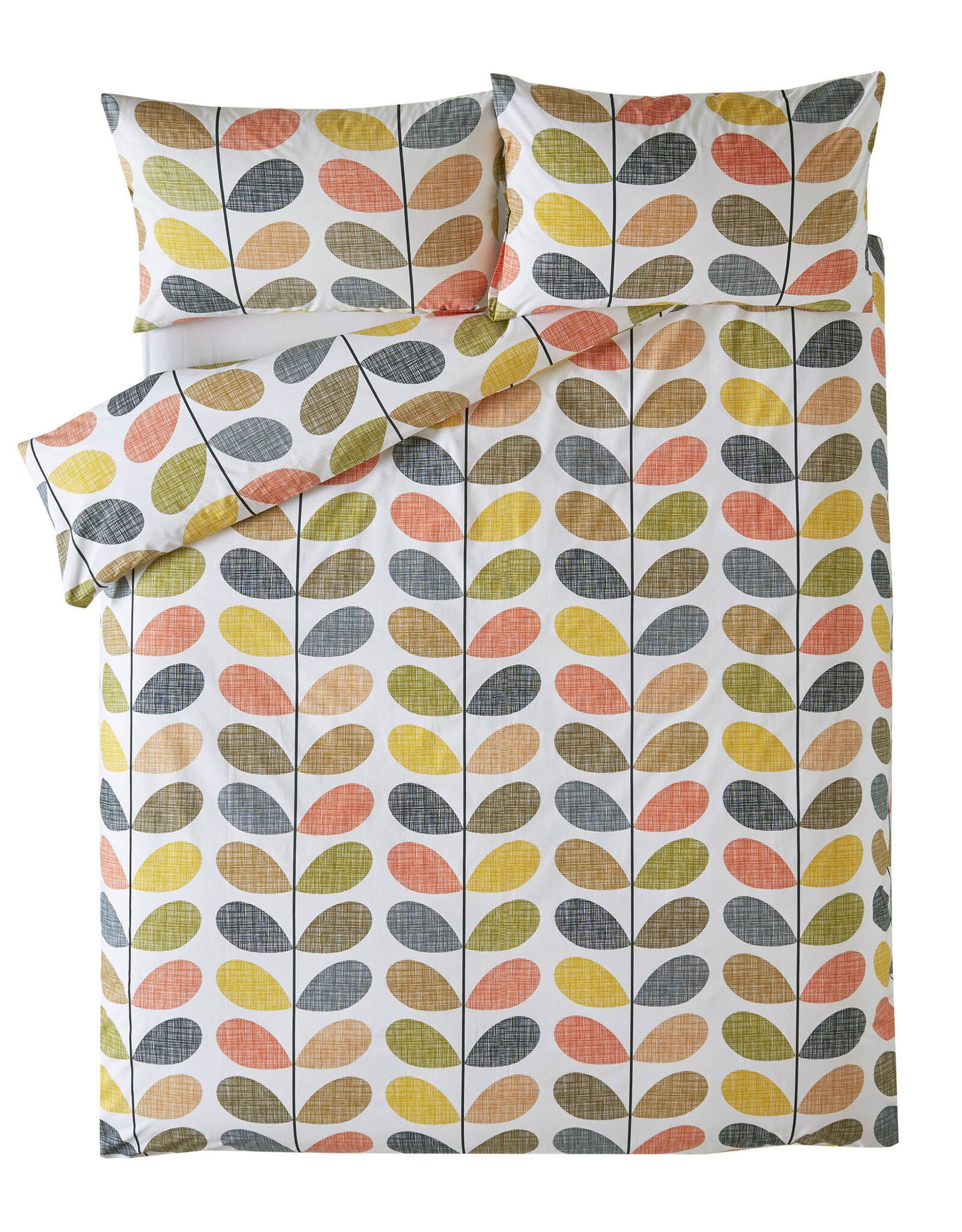 Orla Kiely Scribble Stem Duvet Cover Set - Multi