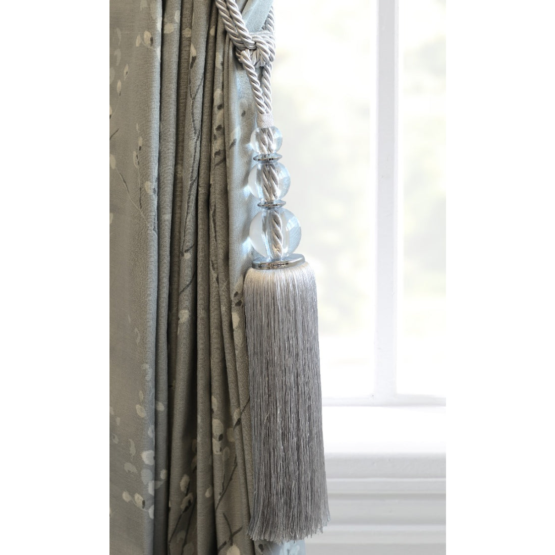 Laura Ashley Selby Tassel Tieback - Silver
