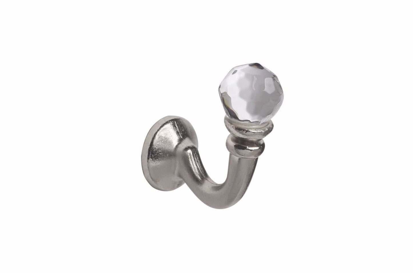 Speedy Crystal Palma Metal Curtain Tieback Hooks (Pair) - Satin Silver