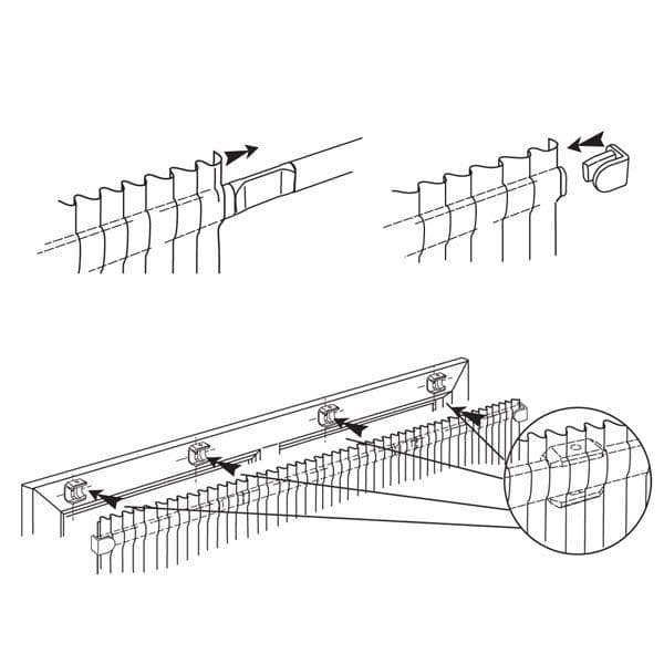 Speedy Flexi PVC 475cm Net Curtain Rod