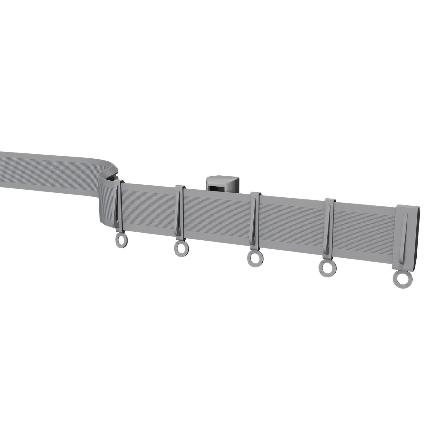 Speedy Streamline PVC Coiled Curtain Track - Silver