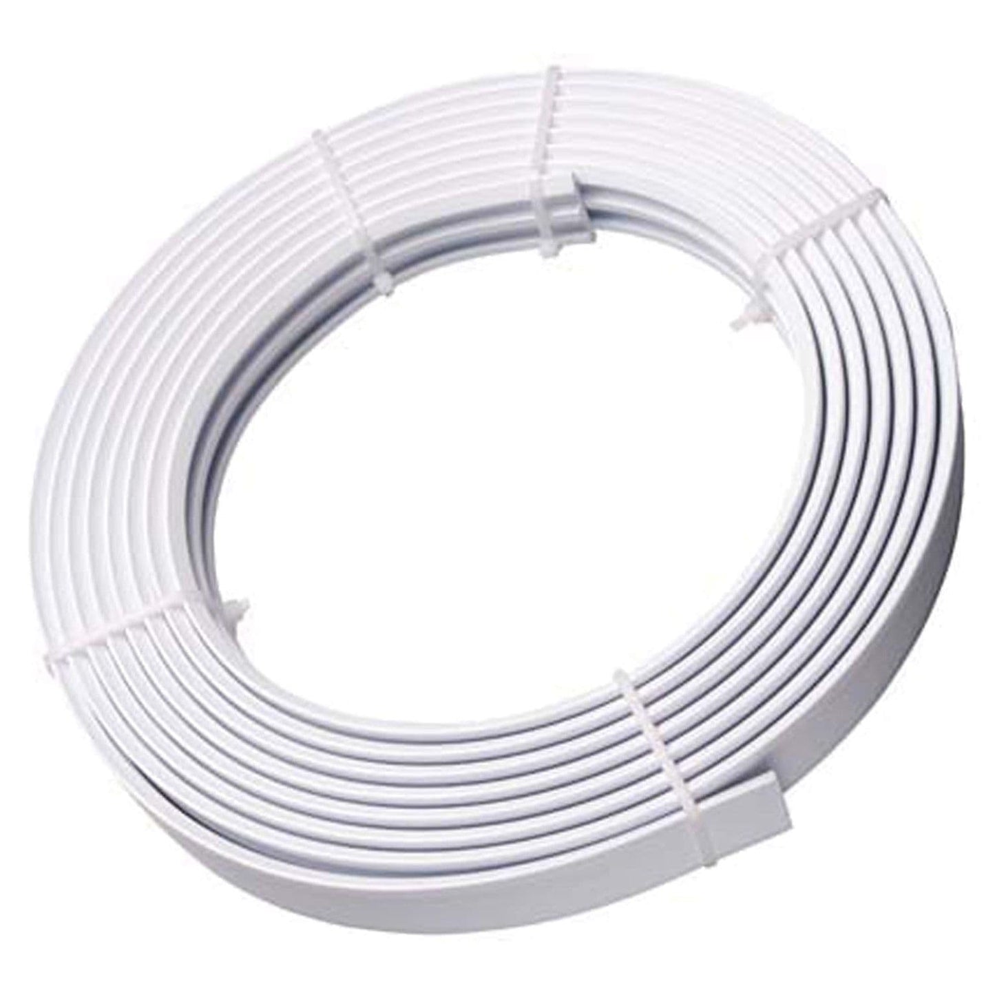 Speedy Streamline PVC Coiled Curtain Track - White