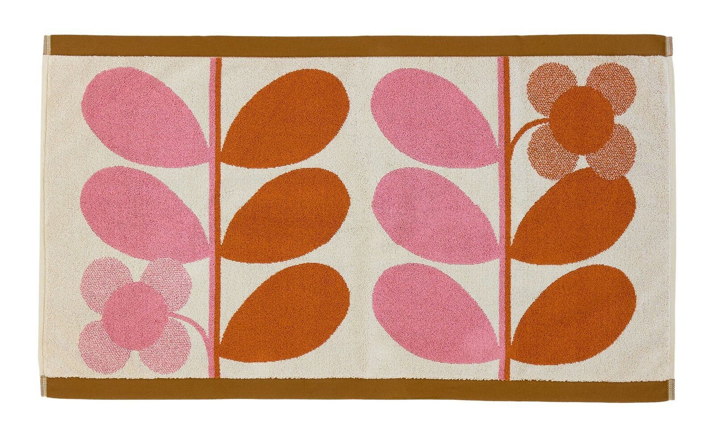 Orla Kiely Stem Bloom Duo Bath Mat - Blush