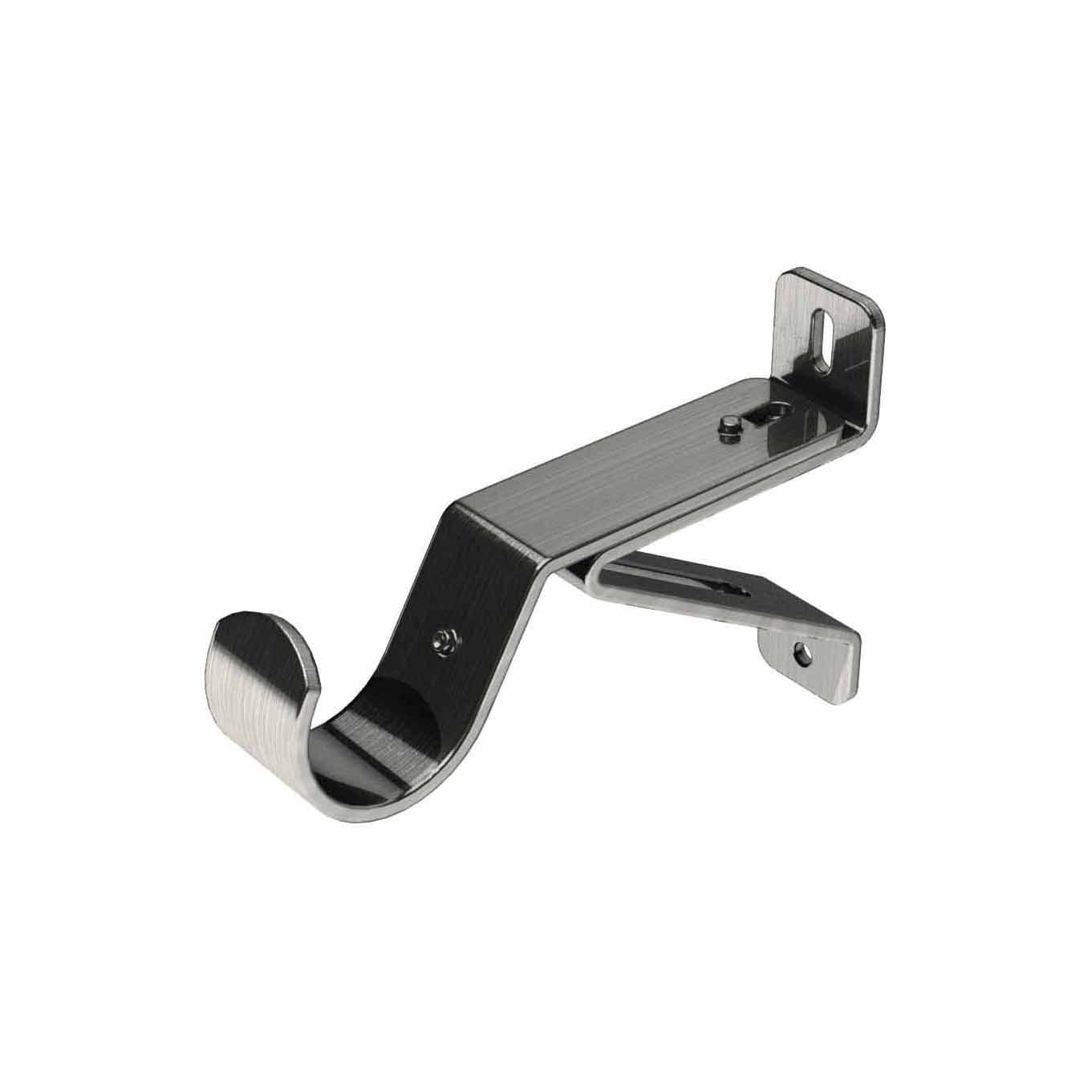 Swish Elements 35mm Metal Curtain Pole Bracket - Satin Steel