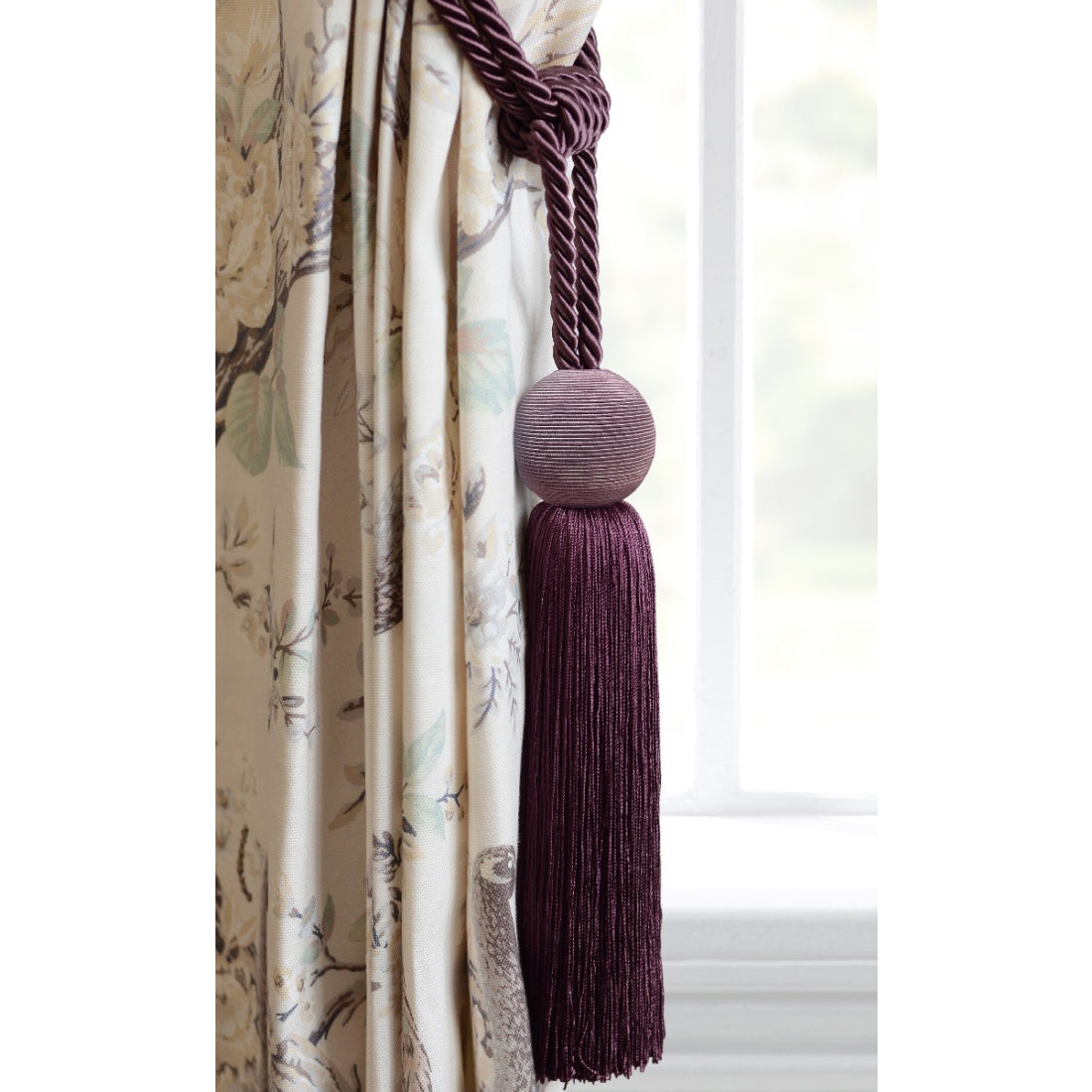 Laura Ashley Theodora Tassel Tieback - Grape