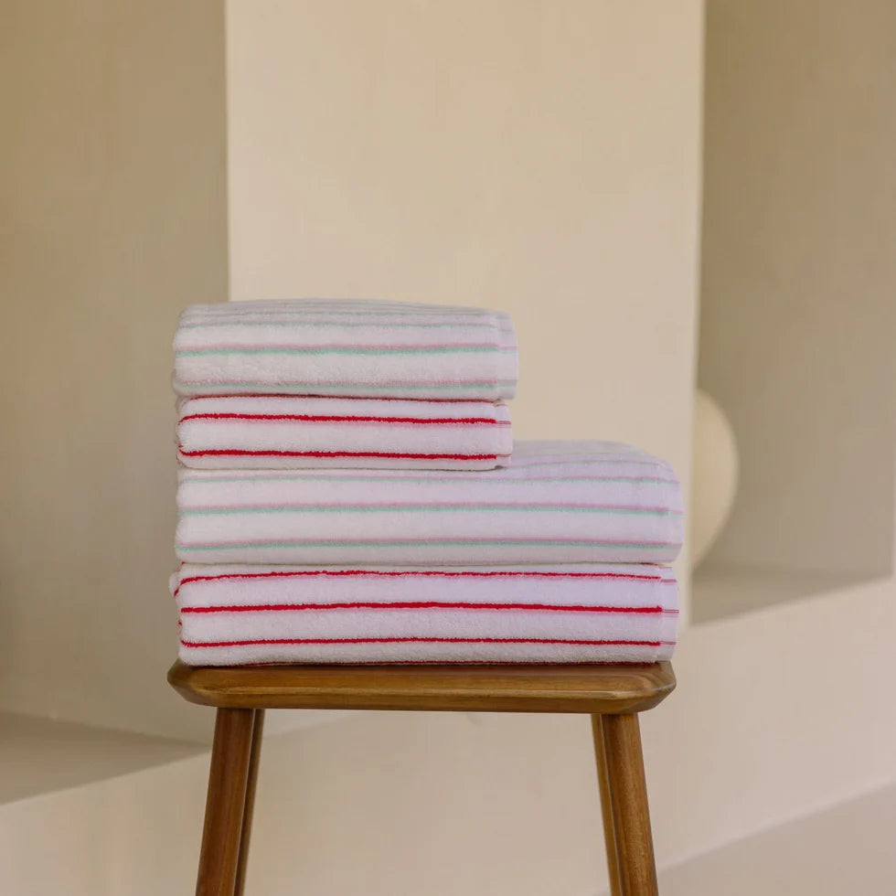 Torres Novas Lima Bath Towels - Blue With Green