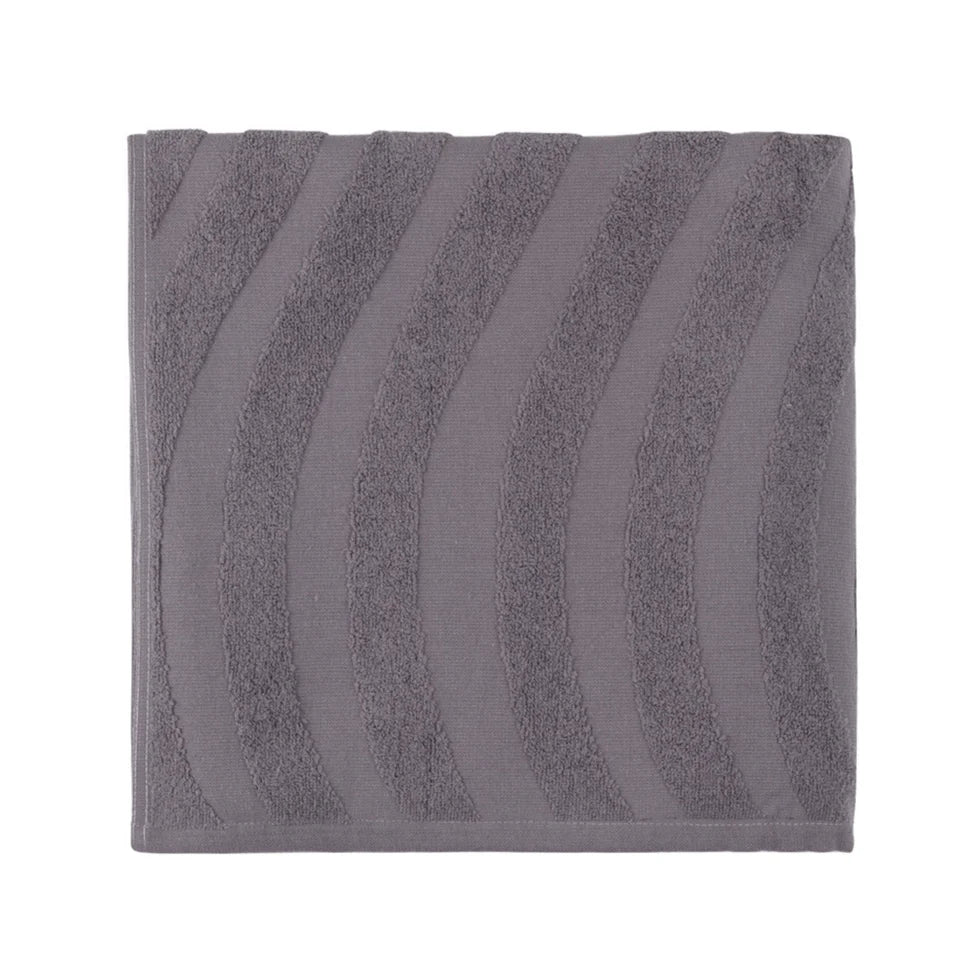 Torres Novas Mar Ondulado Beach Towel - Anthracite