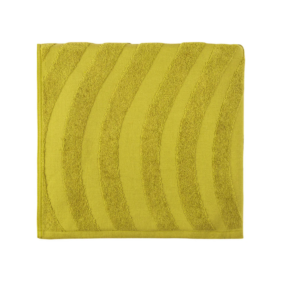 Torres Novas Mar Ondulado Beach Towel - Olive Drab