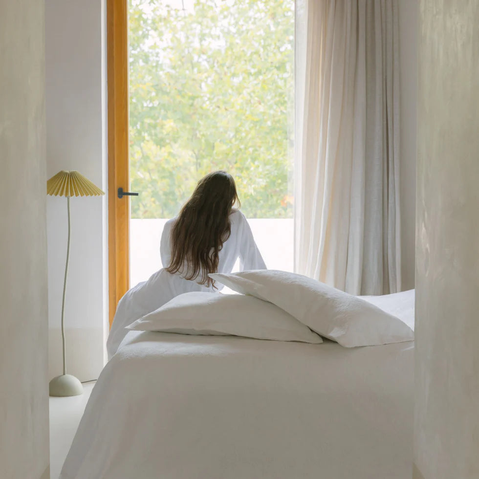 Torres Novas Belmonte Bedspread - White