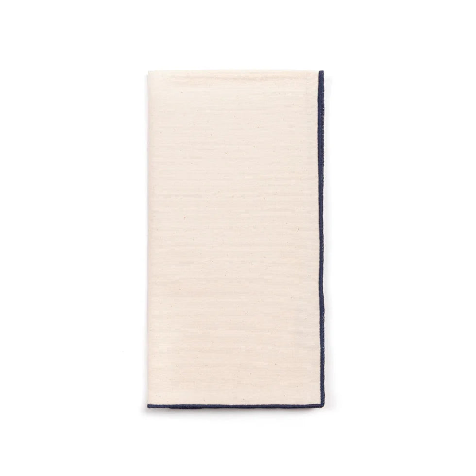 Torres Novas Nazaré Ecru Napkins (Pack of 2) - Blue