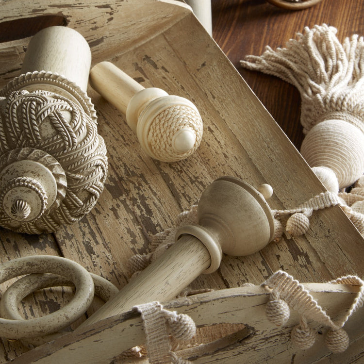 Jones Cathedral 30mm Wooden Curtain Poles