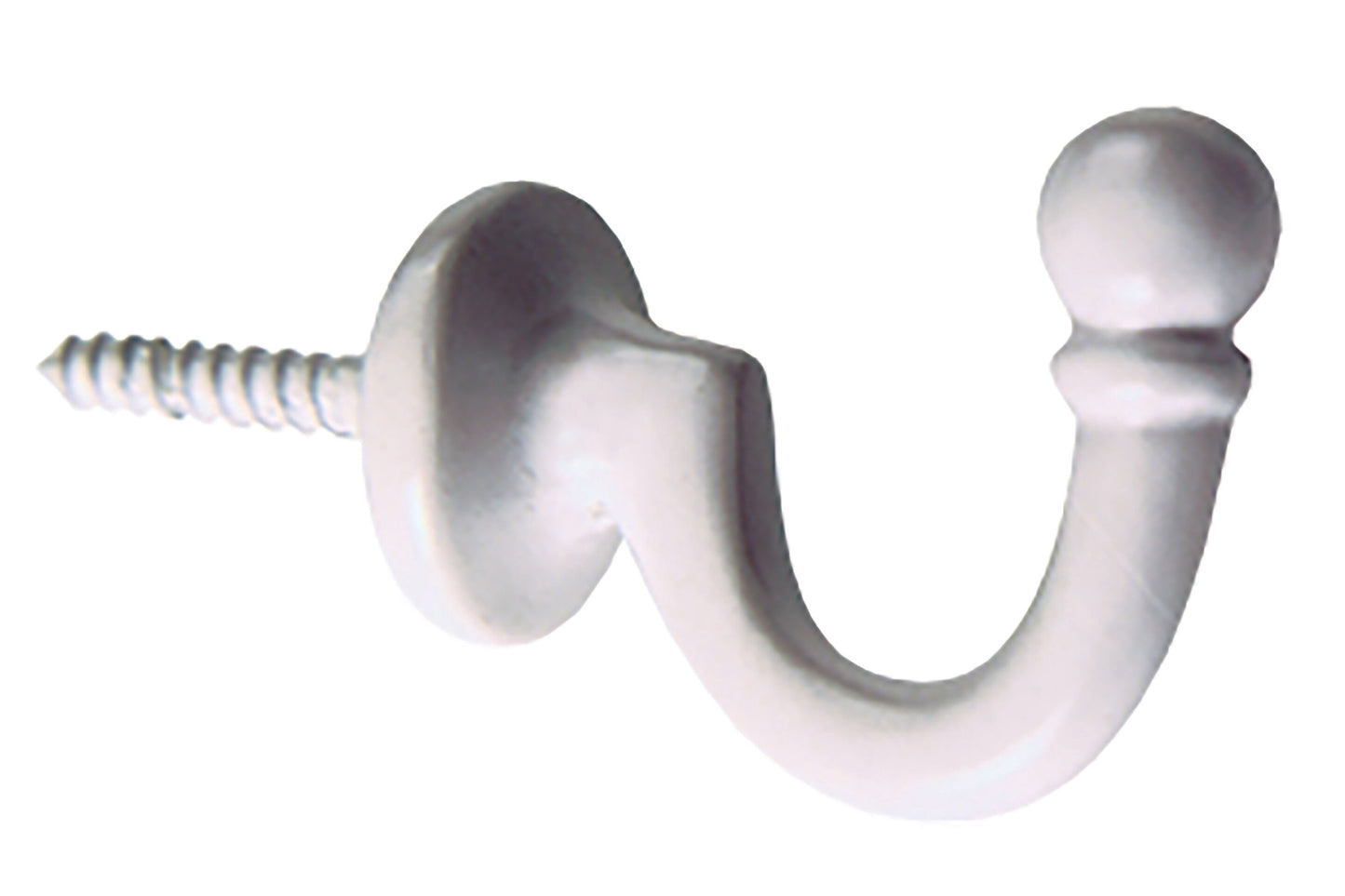 Hallis Ball Metal Curtain Tieback Hooks (Pair) - White