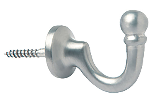 Hallis Ball Metal Curtain Tieback Hooks (Pair) - Pewter