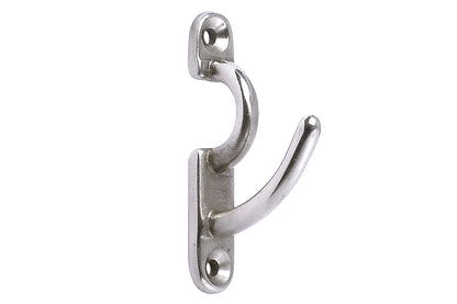 Hallis Security Metal Curtain Tieback Hook - Nickel