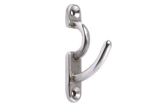 Hallis Security Metal Curtain Tieback Hook - Nickel