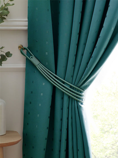 Alan Symonds Madison Pencil Pleat Curtains - Teal