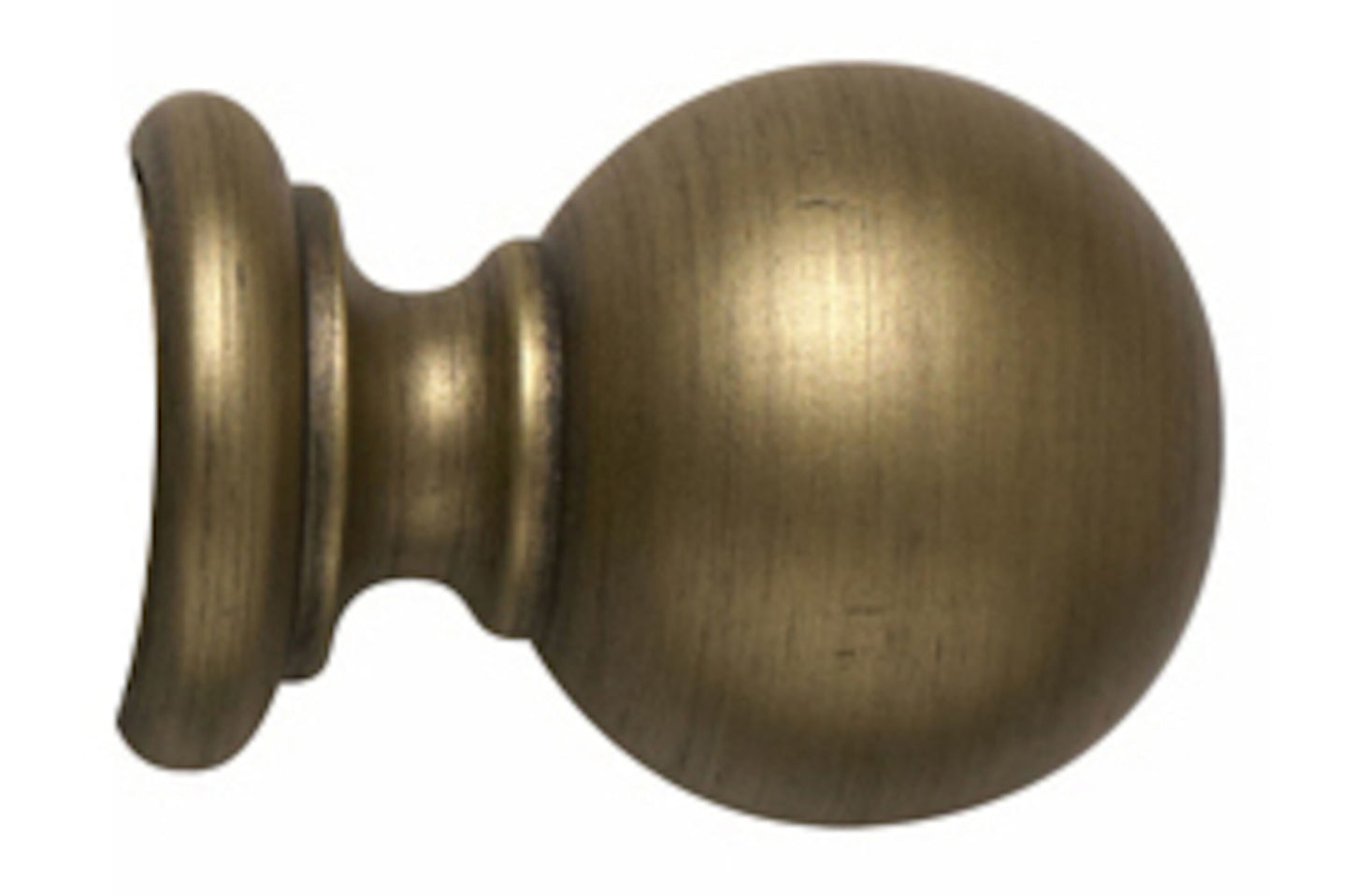 Hallis Modern Country Ball 45mm Wooden Curtain Pole Finial - Gold Black