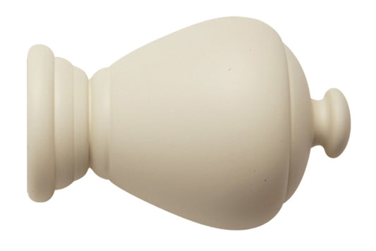 Hallis Modern Country Sugar Pot 45mm Wooden Curtain Pole Finial - Pearl