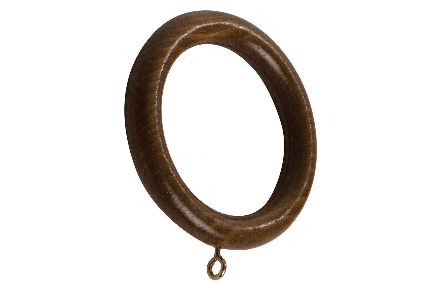 Modern Country 45mm Wooden Curtain Rings (Pack of 6) - Dark Oak
