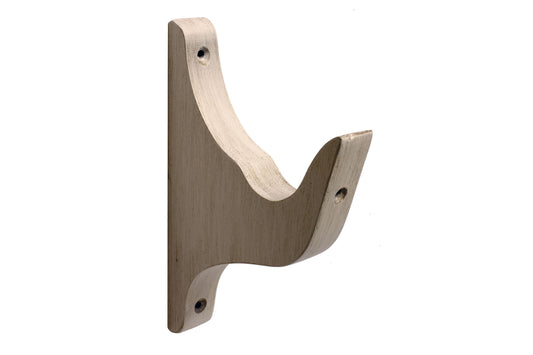 Hallis Modern Country 45mm Wooden Curtain Pole Architrave Bracket - Brushed Ivory