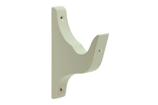 Hallis Modern Country 45mm Wooden Curtain Pole Architrave Bracket -Pearl