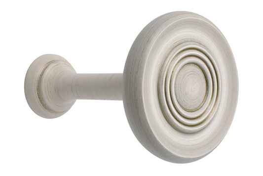 Hallis Modern Country Wooden Curtain Holdback - Brushed Ivory